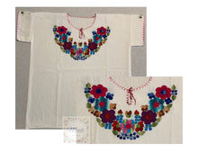 Load image into Gallery viewer, Mexican Blouse with Hand Embroidered Flowers
