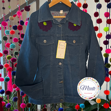 Load image into Gallery viewer, Otomi Emroidery Jean Jacket
