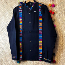 Cargar imagen en el visor de la galería, Typical Oaxacan Guayabera with Large Embroidery Strips
