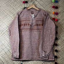 Cargar imagen en el visor de la galería, Long Sleeve Tone-on-Tone Casual Shirt

