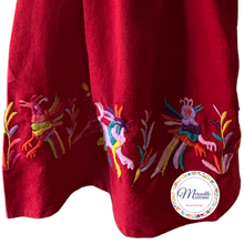 Load image into Gallery viewer, Red Otomí Dress ( Sleeveless, for Girls [2-10years])
