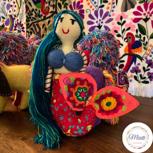Embroidery Stuffed Mermaid
