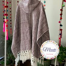 Load image into Gallery viewer, Mexican Craft Poncho with Hood
