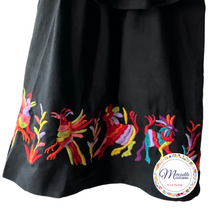 Cargar imagen en el visor de la galería, Black Otomí Dress ( Sleeveless, for Girls [2-10years])
