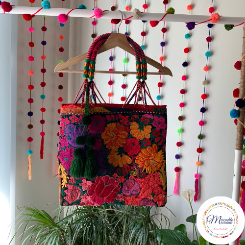 Mexican Floral Embroidery Bags